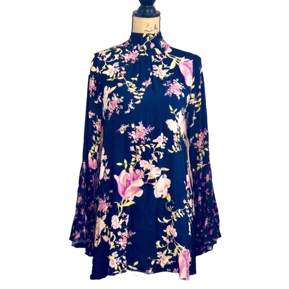 Free People Tate Floral Tunic Top - Picture 5 of 6